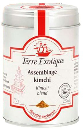 Mezcla de especias para Kimchi 70 g, condimento coreano para kimchi casero, marinados, sopas y wok, sabor auténtico ligeramente picante