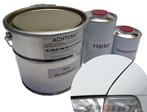 Lackpoint 1,75 Liter Set 2K Autolack für VW Farbe R902 T4 Grau Weiß Trendlack