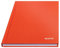 Leitz A5 Notizbuch kariert, 160 Seiten, 80 Blatt FSC zertifiziertes 80 g/m² Papier, Stabiler, kratzfester Hardcover-Einband, Für Büro, Schule oder als Tagebuch, Solid Serie, Hellrot, 46660020