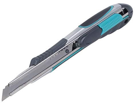 wolfcraft Professional Dual Safety Knife 9 mm I 4285000 I for Delicate Cutting Work and Crafts