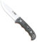Cudeman Cuchillo 148-MC Bushcraft + Kit completo supervivencia hoja de acero inoxidable Böhler N-695 de 11 cm empuñadura de micarta negra de 11,5 cm + Portabotellas regalo