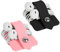 ELFRhino - Organizzatore per cavi di auricolari, anti-groviglio, per auricolari, avvolgicavo e avvolgicavo 2 Pieces Black+Pink