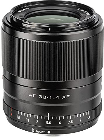 VILTROX 33mm F1.4 Fuji X Objektiv Autofokus Festbrennweite für Fujifilm X-Mount Kamera X-T30 X-T4 X-T3 X-Pro3 X-Pro2 X-H1 X-T200 X-E2 X-A1 Schwarz