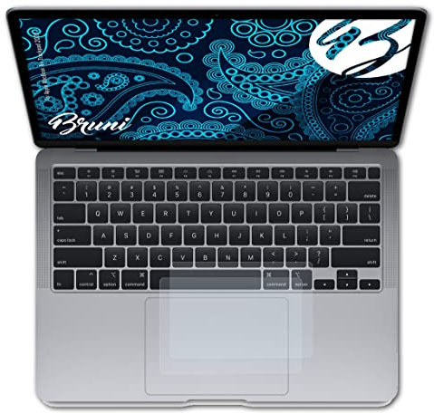 Bruni Schutzfolie kompatibel mit Apple MacBook Air Trackpad 2020 Folie, glasklare Displayschutzfolie (2X)