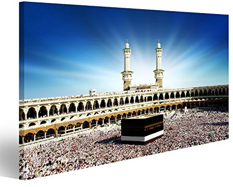 islandburner Bild auf Leinwand Kaaba Mekka Saudi Arabien Wandbild Poster Kunstdruck Bilder
