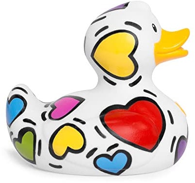 Bud Duck Luxury Pop Heart Duck Sammlerstück Gummiente