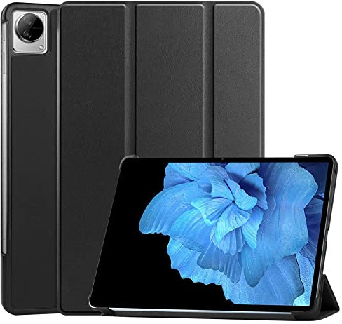 RanTuo Tablethülle für vivo Pad, PU-Aufkleberleder, Dünn, Staubdicht, Fallfeste Tablet-Hülle für vivo Pad.(Schwarz)