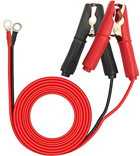 HuaLiSiJi Pinze Batteria 12V 24V Pinze Coccodrillo Batteria Auto Pinze per Cavi Batteria,Per La Ricarica Della Batteria O Altri Dispositivi (1.8m)