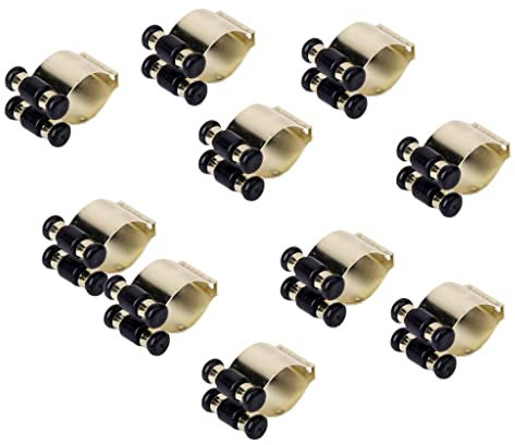 barenx 10 Stück Billard Snooker Queue Locating Clip Halter für Pool Queue Racks Set, Angelrute Clip Aufbewahrung Rack