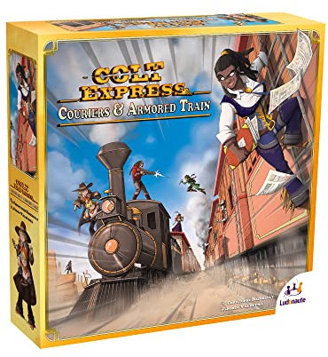 Ludonaute Colt Express Kuriere und gepanzerter Zug, Brettspiel, ab 10 Jahren, 3–8 Spieler, 50 Minuten Spieldauer
