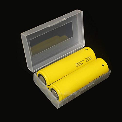 2PCS 2 * 20700 21700 Battery, Container NonWaterproof 26650 Battery Silicone Box Storage