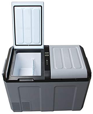 DieffematicBX Mini Frigo 52L voiture Réfrigérateur, double usage de voitures, Porte à double compresseur, réfrigérateur/congélateur/Congélateur 12V 24V