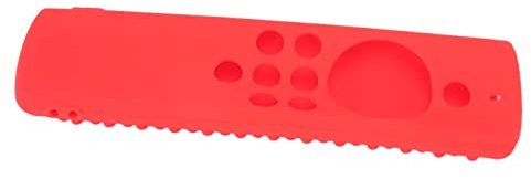 Fernbedienung Fire TV Stick Schutzhülle, Silikon Fernbedienung Schutzhülle Waschbar Fernbedienung Case Stoßfest Fernbedienung Schutz Fire TV Stick Lite Schwarz (Rot)