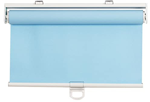 BBAUER Estores Enrollables Inalámbricos, Cortinas Enrollables con Resorte de Subida Automática, Cortinas Enrollables Recortables/Blue/W120*H160Cm(47 * 63In)