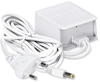 12V 2A Adaptador de Corriente para Reobiux Camara Vigilancia WiFi Exterior, 2 Metros, Cargador de Pared, Salida DC 12V 2A, Blanco