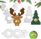 QINERSAW 3 Stück 3D Stanzmaschine Stanzschablone Weihnachten Stanzformen Schokolade Stanzschablone Geschenkbox Prägeschablone Schokolade Süßigkeiten Stanzbögen Weihnachten DIY Handwerk Scrapbooking