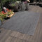 Carpettex Outdoor Teppich Wetterfest 140 x 200 cm Sisaloptik Grau - Ideal für Balkon, Garten, Terrasse, Camping und als Küchenteppich - Waschbarer Teppich, Boho Design, Flachgewebe