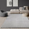 the carpet Knight Luxuriöser Wohnzimmerteppich mit Soft-Touch-Kurzflor, 3-D Effekt und Raffinierten Glanzdetails in Hoch-Tief Struktur, Grau, 120 x 170 cm