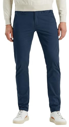 PME Legend Herren Chinohose Twin WASP Chino - Regular Fit - Blau Beige Grün