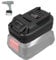 NUOGEDZ Adaptateur pour batterie Bosch 18 V Pba vers batterie d'outil électrique Parkside 20 V XTeam Serie compatible avec batterie Power X-Change Plus pour Pap 20A1 Pap 20B1, Pap 20B3 (sans batterie)