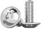 Drenky Viti Testa Bombata con Flangia M5x16mm, 20 Pezzi Bullone Meccanico con Flangia Acciaio Inox A2 V2A Bullone M5 Viti Completamente Elevata Durezza, Filettatura Completa
