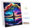 MEIYUDA Peinture par Numero Adulte avec Cadre, Arbre de vie Coloré DIY Peinture à l'huile par Numéros sur Toile Artisanat avec Pinceaux Acryliques, Peinture par Numero Decoration Maison Cadeau 30x40cm