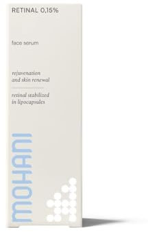 Mohani Retinal 0,15% mit Vitamin C Serum Gesicht und Hyaluronsäure | Retinaldehyde Serum für Anti Aging und Anti Falten | Vegan Naturkosmetik für Poren Verkleinern (30ml)