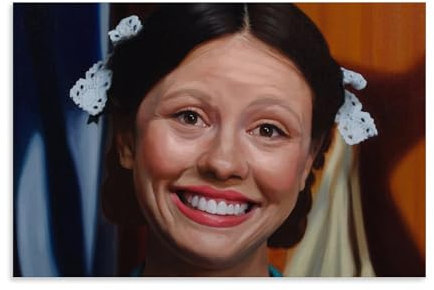 Mia Goth-Poster, Horror-Film-Poster, Leinwand, Wandkunst, Dekor, Gemälde für Zuhause, Wohnzimmer, Schlafzimmer, 60 x 90 cm, ungerahmter Stil