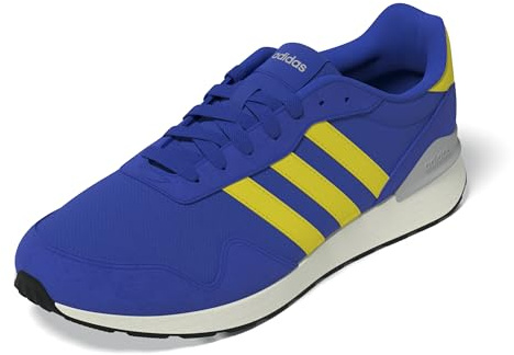 adidas Herren Run 60s 4.0 Shoes, semi Lucid Blue/Yellow/Grey Two, 44 2/3 EU