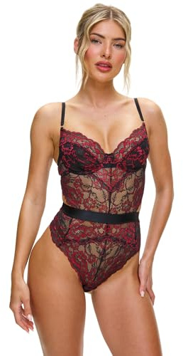 Ann Summers Hold Me Tight Body Hourglass Shaping, Ladies Underwear with Brazilian Brief, Cut-Out Back, & Underwired Cups - Genuine Womens Lingerie