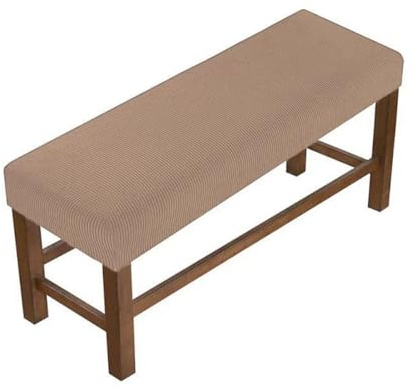 SXZAGZR Sitzbank Gepolstert Polsterbank, Husse Hocker Schuhbank, Sitzbank Stretch Bezug, Stretch-Bank-Schonbezüge, Sitzbank, Esszimmer-Bank Abnehmbarem Bezug (Kaffee,60-85cm)