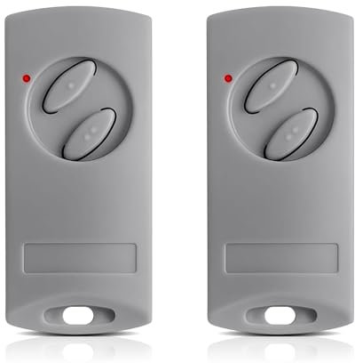 Lot de 2 pièces de rechange pour émetteur portatif ECOSTAR RSE2, télécommande compatible avec ECOSTAR RSC2-433 RSE2-433, 433,92 MHz 2 canaux, pour porte de garage / portail