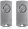 Lot de 2 pièces de rechange pour émetteur portatif ECOSTAR RSE2, télécommande compatible avec ECOSTAR RSC2-433 RSE2-433, 433,92 MHz 2 canaux, pour porte de garage / portail