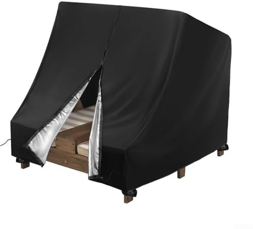 Oxford Stoff Outdoor Chaiselongue Abdeckung für Doppelliege, effektive Wasserbeständigkeit und einfache Installation Eigenschaften