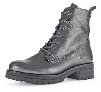Gabor Damen Schnürstiefeletten, Frauen Stiefeletten,Kurzstiefel,uebergangsschuhe,uebergangsstiefel,Boots,antiksilber(Micro),42 EU / 8 UK