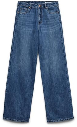 VERO MODA Female Jeans VMVEGA Hohe Taille Weiter Beinschnitt Jeans
