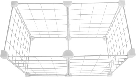 Freezer Basket White Iron and Plastic Grid Buckle Style | Fridge Dividers, Chest Freezer Organizer Bins, Easy Install, Isolates Cold Air, Space Saving Random Style