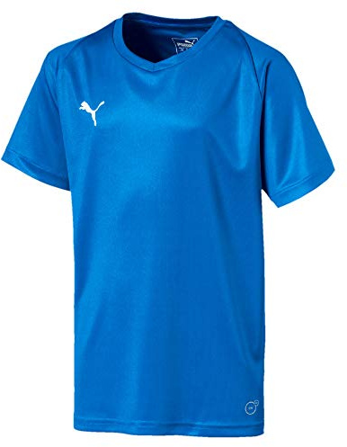 PUMA Kinder Jersey, Electric Blue Lemonade-White, 164