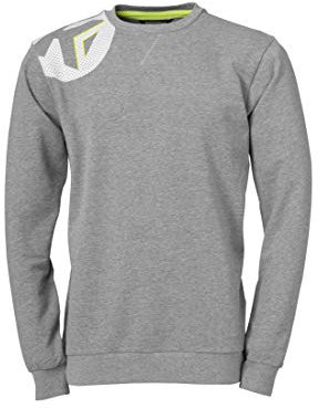 Kempa Kemri Men Core 2.0 Training Top Men's Long Arm Pullover - Dark Grey Melange, XXX-Large