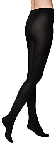 KUNERT Damen Strumpfhosen Mystique 100 blickdicht 100 DEN Black 0500 36-38