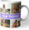 Hippowarehouse Personalised Mug Collage Photos and Message for Dad Mum Best Friend Girl boy Company Logo Fathers Day Mothers Cup Ceramic 11oz