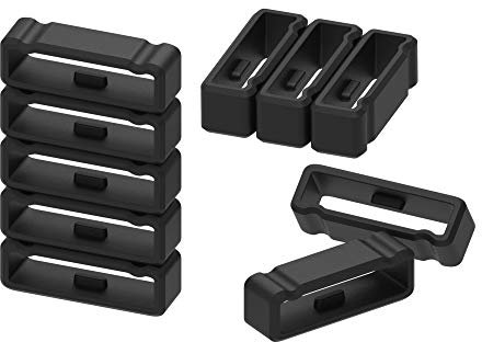 Ruentech Verschlussring Kompatibel mit Garmin Fenix 3/Fenix 3 HR Sportuhr Armband, Uhrenarmbänder Silikon Sichere Schleife für Garmin Fenix 3/Fenix 3 Zubehör Armband (11pcs-New)
