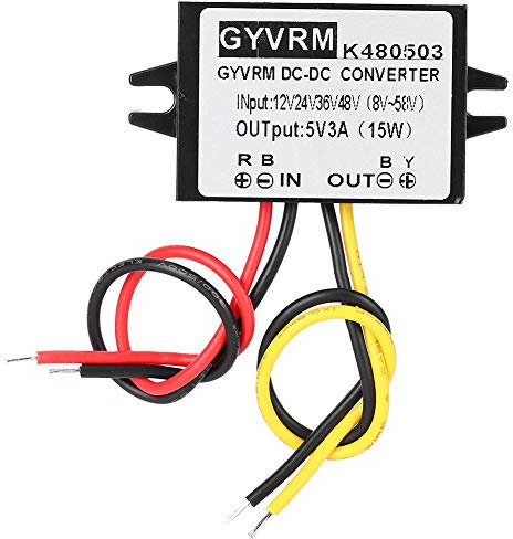 Convertidor DC-DC 48V Reductor a 5V 3A Convertidor Fuente de alimentación Transformador Módulo de voltaje