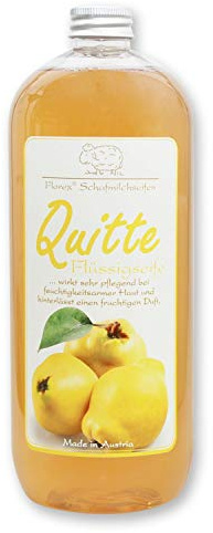 Florex Flüssigseife mit Schafmilch Quitte sehr pflegend und feuchtigkeitsspendend 1 Liter Flasche Nachfüller