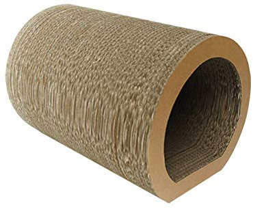 WHSPORT Kratzbrett für Katzen, Kratzbrett aus Pappe für Katzen - Katzentunnel Katzenspielzeug Kratzmöbel aus Karton - Kratzkarton Kratzpappe (Color : Brown)