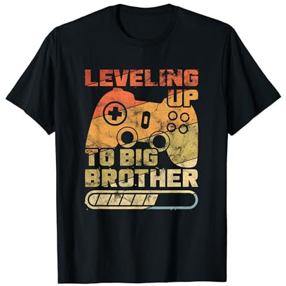 Vintage Leveling up Großer Bruder Big Brother Geschenkidee T-Shirt