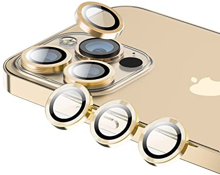 Phoneaura [[6 Stück Für Apple iPhone 13 Pro und iPhone 13 Pro MAX Kameraschutz Glas Kameraglas Linsenschutz Objektivglas Aluminium Linse mit Schutzfolie