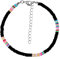 KINBOM Bracelet de Cheville Bohème, Poterie Douce Plat Bracelets de Cheville Perle Coloré Bracelets Bohèmes pour Femmes Filles (noir)