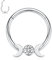 16G Septum Ringe Daith Conch Smiley Orbital Piercing Schmuck Silber Septum Daith Schmuck Nasenringe 8mm Septum Clicker Nasenringe Creolen Mond Daith Knorpel Conch Ohrringe CZ Septum Piercing Hoop