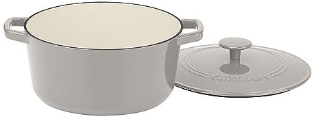 Cuisinart Chef's Classic Cocotte ronde en fonte émaillée avec couvercle 5 litres, lin